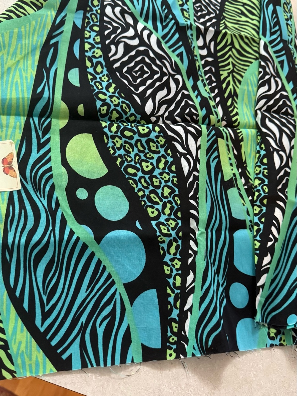 Vintage 100% Cotton Fabric 1/2 yd